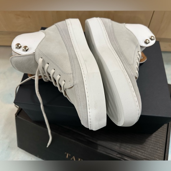 Taft - Fifth Ave High Top Men’s Sneaker in Cream - Picture 2 of 5